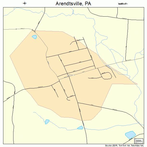 Arendtsville, PA street map