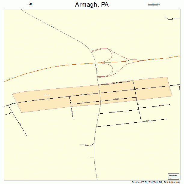 Armagh, PA street map