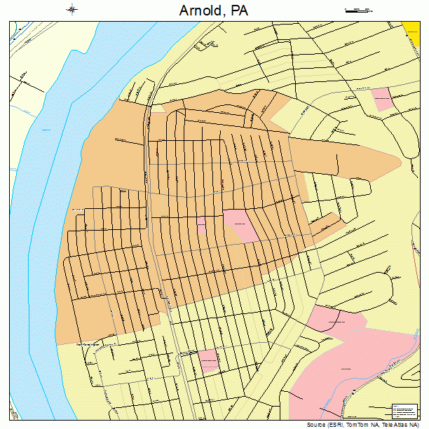 Arnold, PA street map