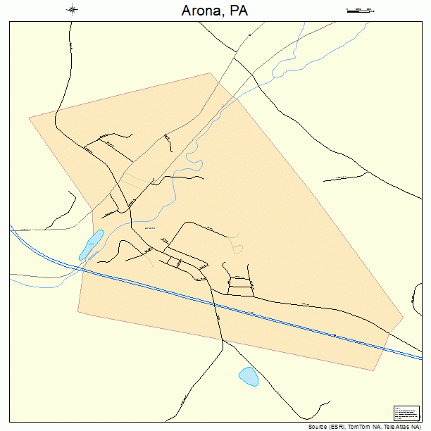 Arona, PA street map