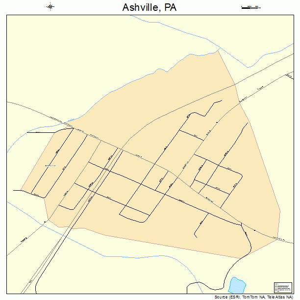 Ashville, PA street map