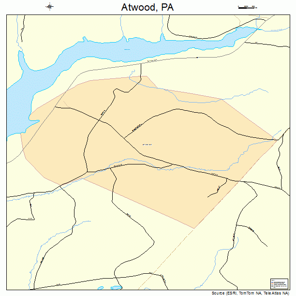 Atwood, PA street map