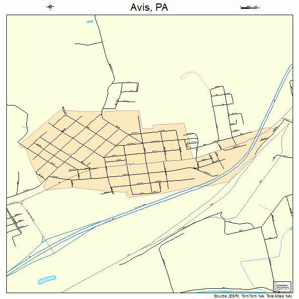 Avis, PA street map