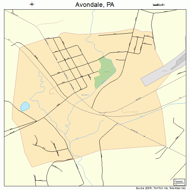 Avondale, PA street map