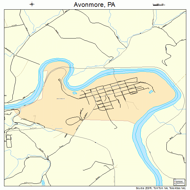 Avonmore, PA street map