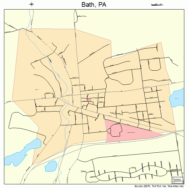Bath, PA street map