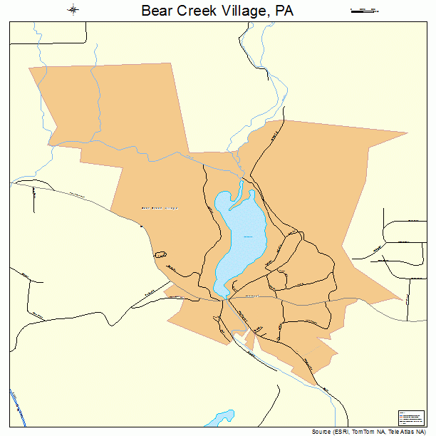 Bear Creek Village, PA street map