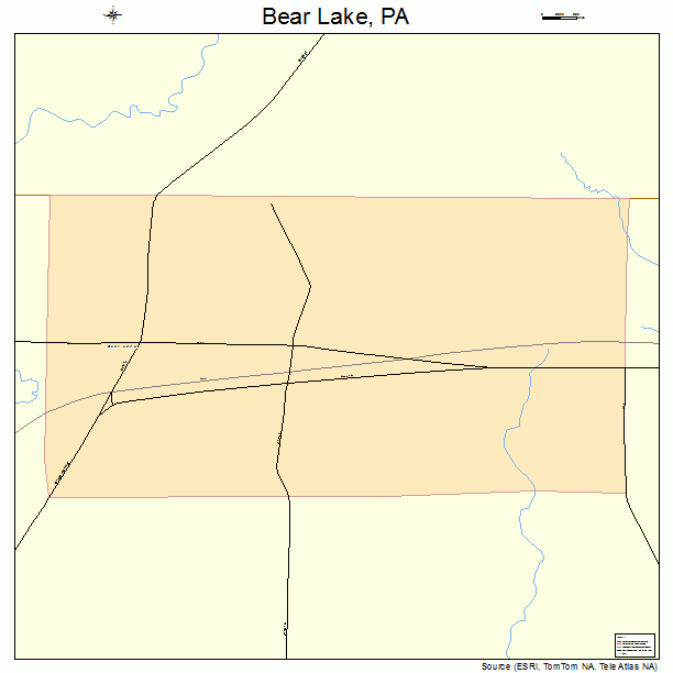 Bear Lake, PA street map