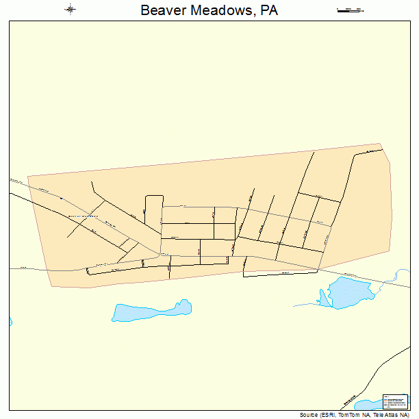 Beaver Meadows, PA street map