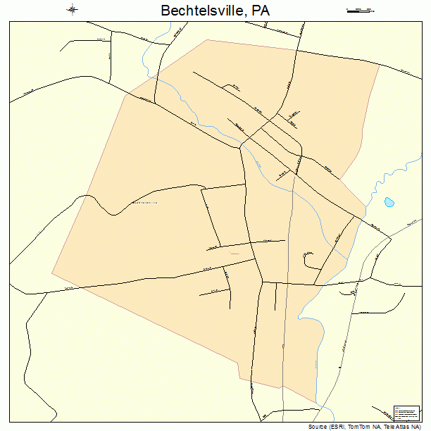 Bechtelsville, PA street map