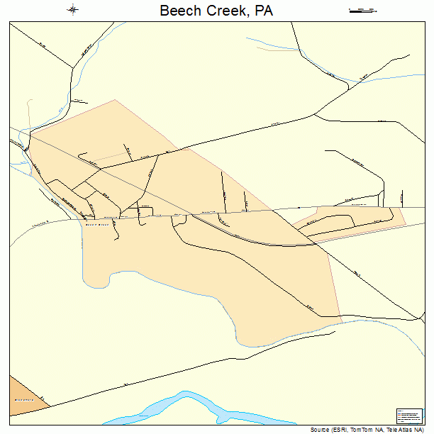 Beech Creek, PA street map