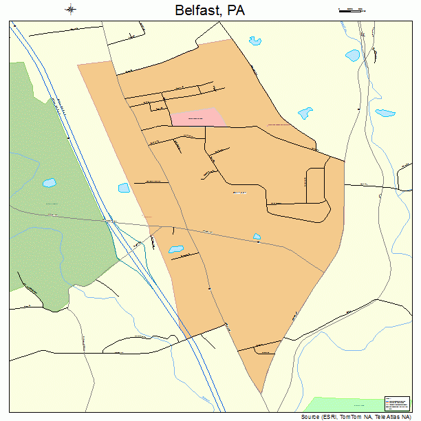 Belfast, PA street map