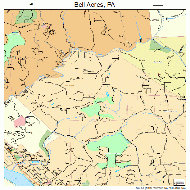 Bell Acres, PA street map