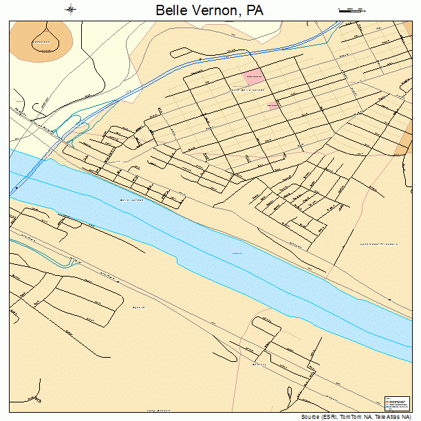 Belle Vernon, PA street map