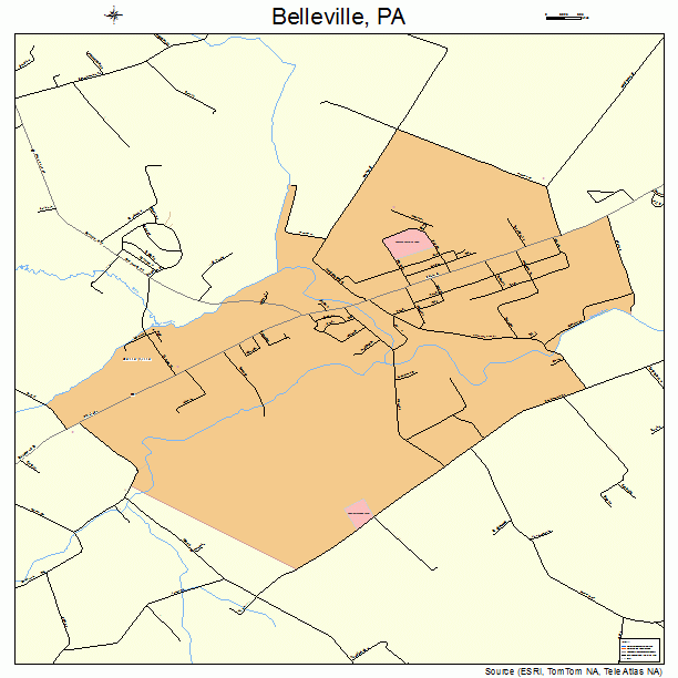 Belleville, PA street map