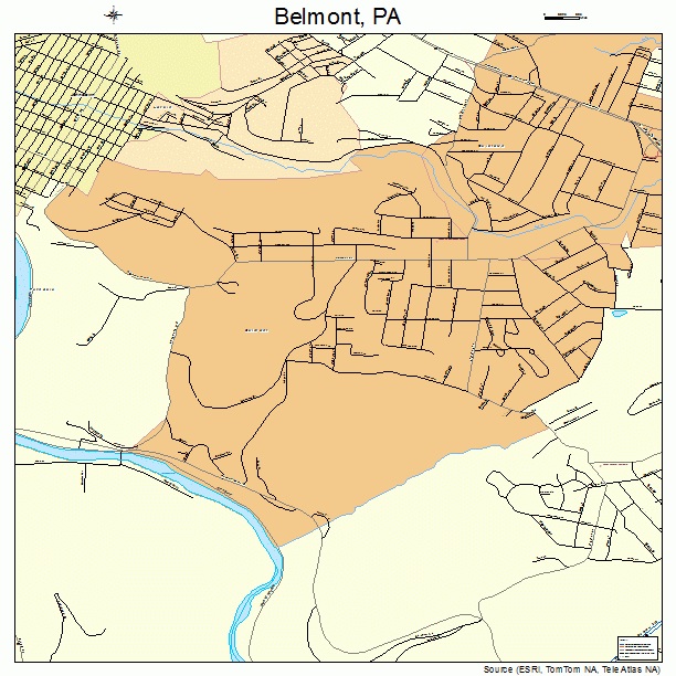 Belmont, PA street map