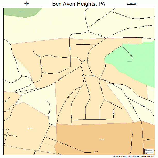 Ben Avon Heights, PA street map
