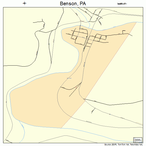 Benson, PA street map