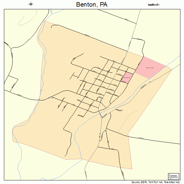 Benton, PA street map