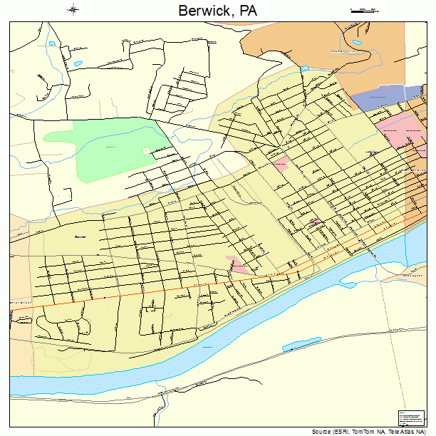 Berwick, PA street map