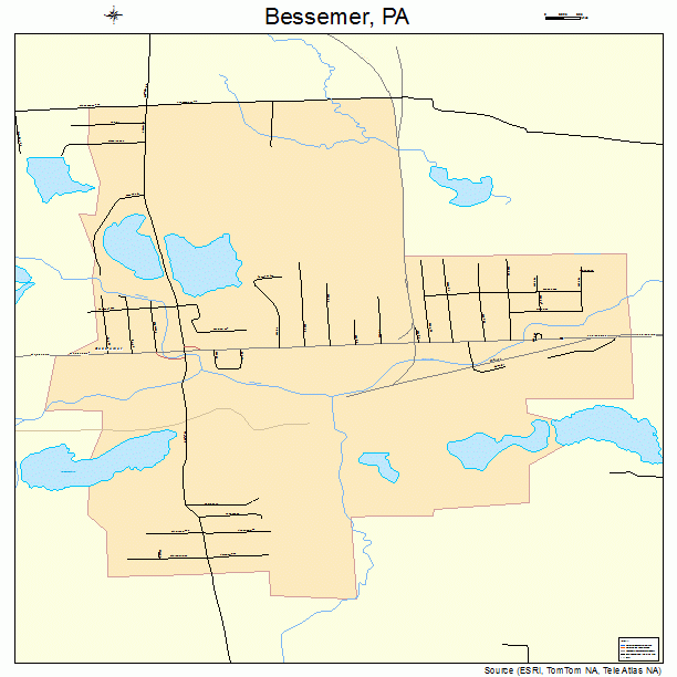 Bessemer, PA street map