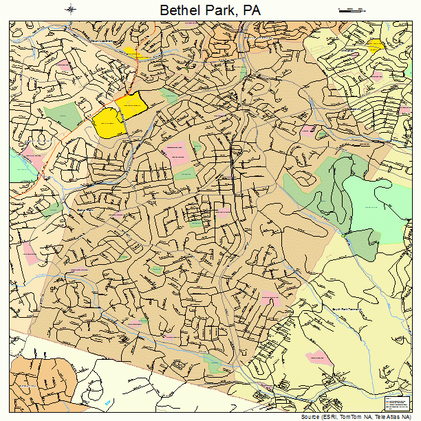 Bethel Park, PA street map