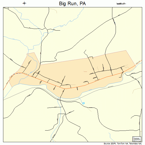 Big Run, PA street map