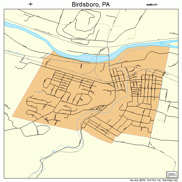 Birdsboro, PA street map