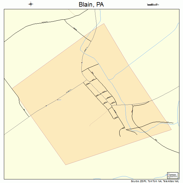 Blain, PA street map