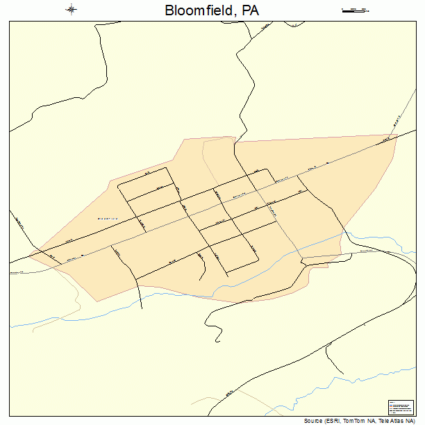 Bloomfield, PA street map