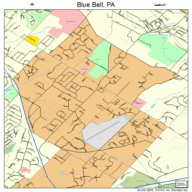 Blue Bell, PA street map