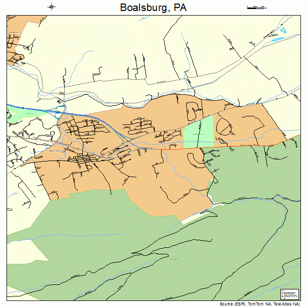 Boalsburg, PA street map