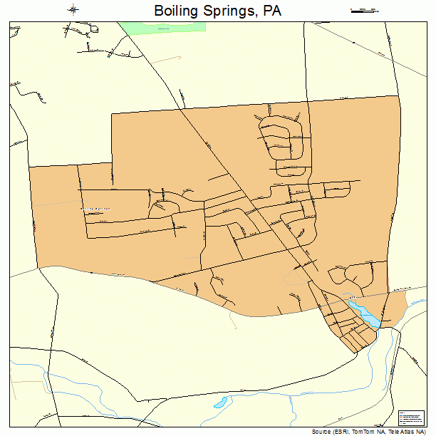 Boiling Springs, PA street map