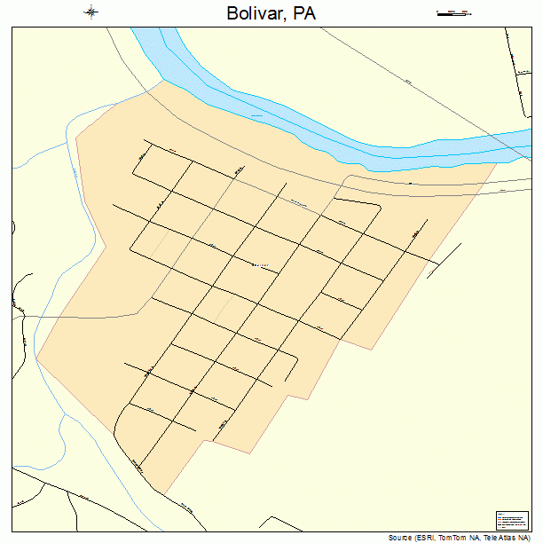 Bolivar, PA street map