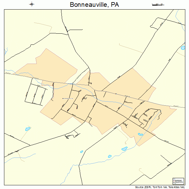 Bonneauville, PA street map