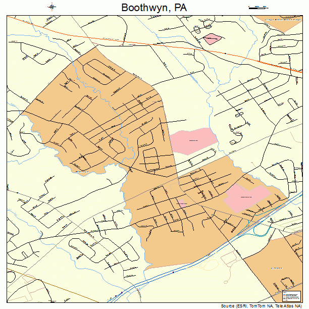 Boothwyn, PA street map