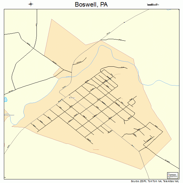 Boswell, PA street map