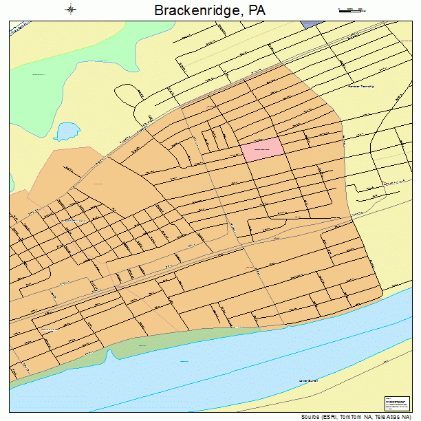 Brackenridge, PA street map