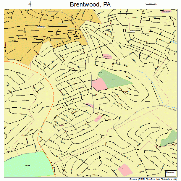 Brentwood, PA street map