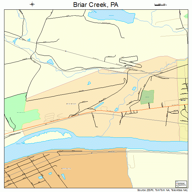 Briar Creek, PA street map