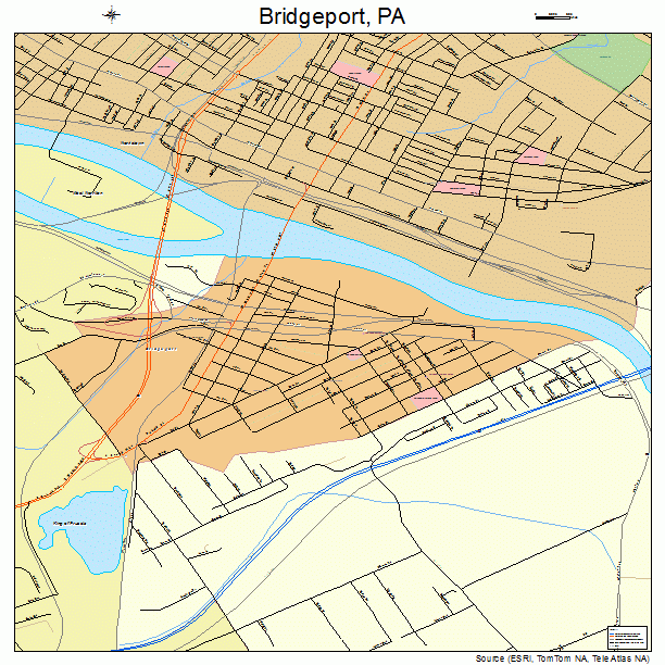 Bridgeport, PA street map