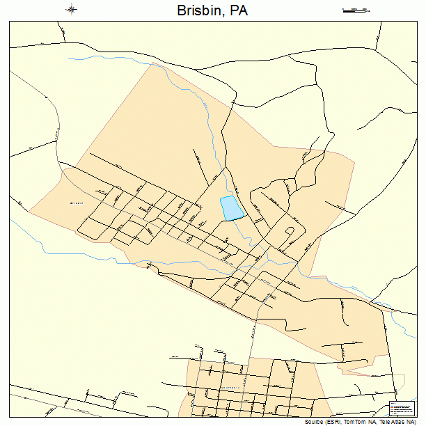 Brisbin, PA street map
