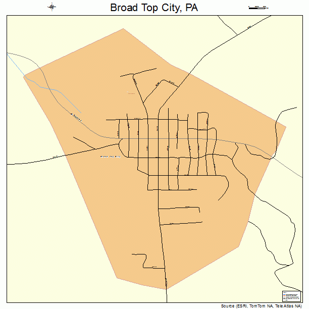 Broad Top City, PA street map