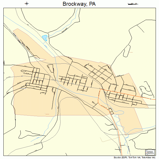 Brockway, PA street map