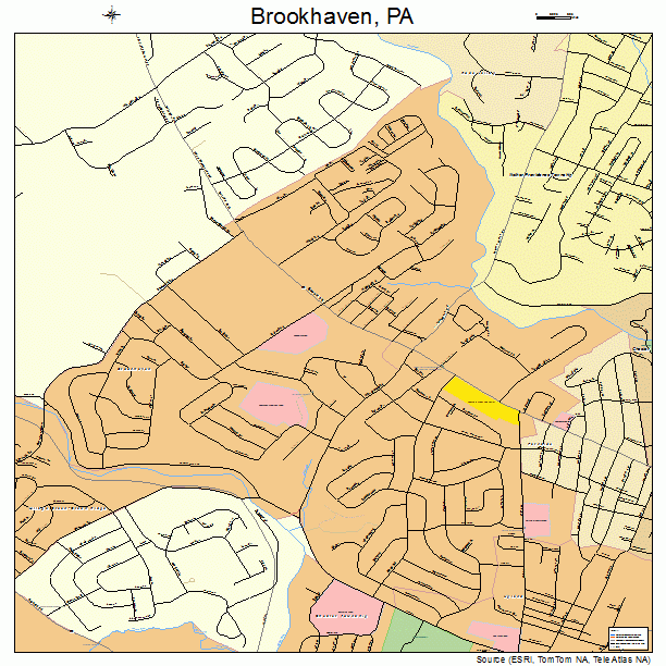Brookhaven, PA street map