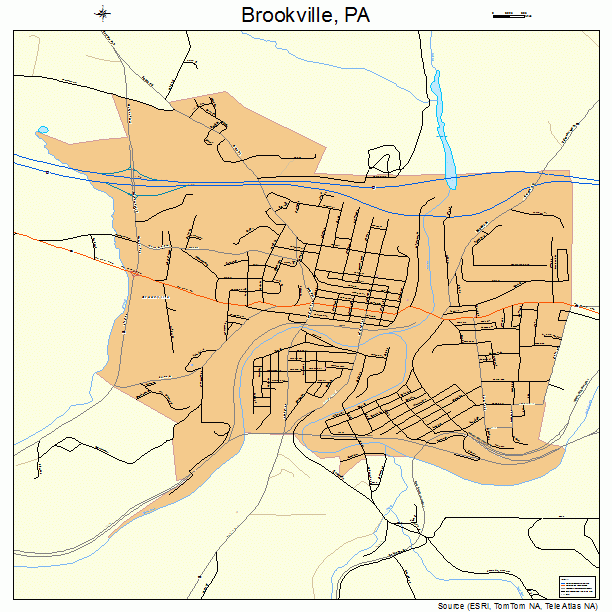 Brookville, PA street map