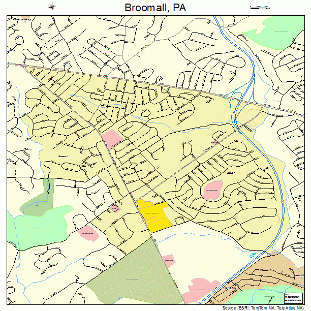 Broomall, PA street map