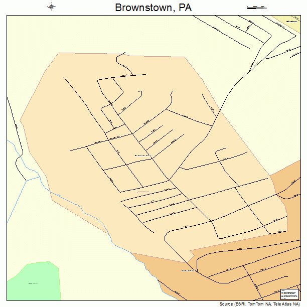 Brownstown, PA street map