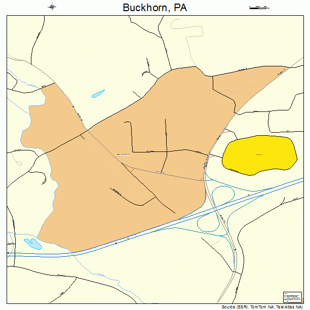 Buckhorn, PA street map