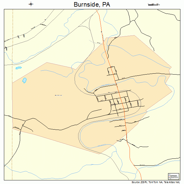 Burnside, PA street map